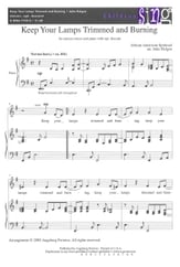 Keep Your Lamps Trimmed and Burning Unison/Two-Part choral sheet music cover